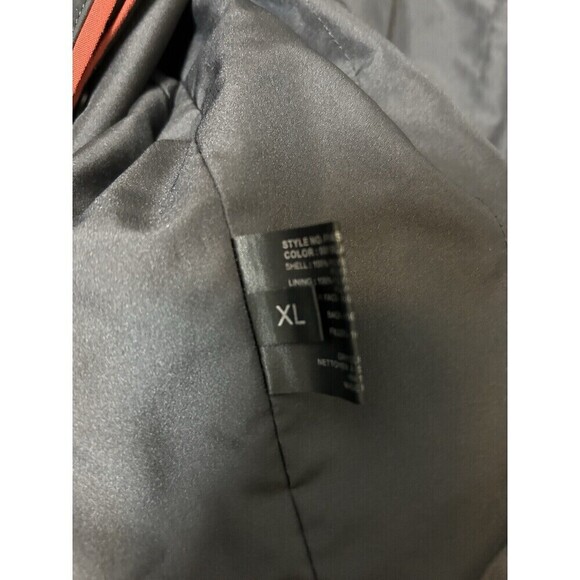 SANYO NY Men's XL Black Water Repellant Shell Poly Coat Inner Zip Button Lined - Picture 6 of 10